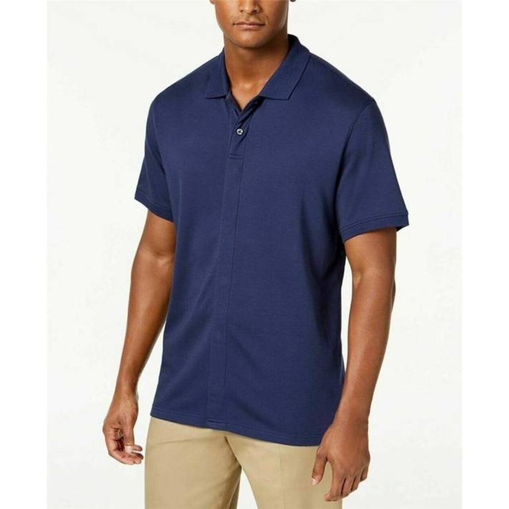 Magna Click Men's Stress Free Apparel Polo Shirt,New With Tag, Deep Navy, XL
